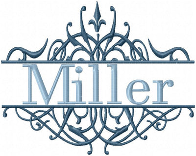 FILIGREE SPLIT NAME FRAME