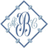 DIAMOND MONOGRAM FRAME