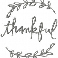 THANKFUL WITH LAUREL - MACHINE EMBROIDERY DESIGN