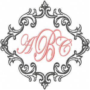 VINTAGE FRAME - MACHINE EMBROIDERY DESIGN
