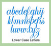 EMBROIDERY FONT LOWER CASE