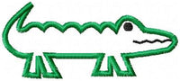 Alligator - Applique and Fill Stitched