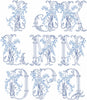VINTAGE DIAMOND FLORAL FONT