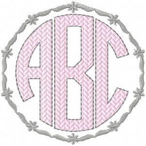 Circle Monogram Frame - border