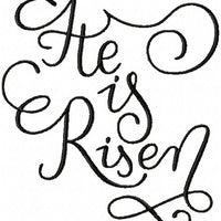 He is Risen Machine Embroidery Design