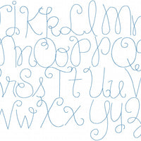 Happy Running Stitch Font