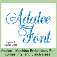 CURSIVE EMBROIDERY FONT