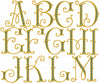 SETH I MONOGRAM FONT  - 2.5 AND 3.5 INCH SIZE