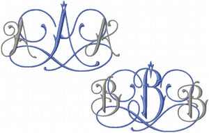 CROWNED MONOGRAM FONT