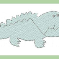 ALLIGATOR EMBROIDERY DESIGN