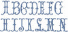 MAGNOLIA MONOGRAM FONT 4 INCH