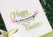 Easter Bunny Clothes Line machine embroidery design