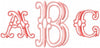 Intervent Monogram Font - Comes in 2 sizes 2 and 3 inch- Machine embroidery Font
