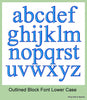 Block Outlined Font