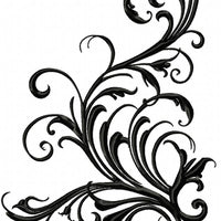 Flourish - Machine Embroidery Design - Comes in 5 sizes