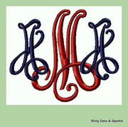 Victor Monogram Font  4 Inch