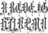 Vintage English Font - 2.5 Inch Upper and Lower Case Machine Embroidery Font