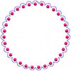 CIRCLE SCALLOP DOT FRAME