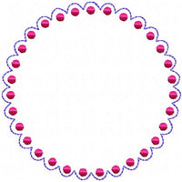 CIRCLE SCALLOP DOT FRAME
