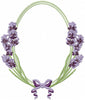 Lavender Oval Frame