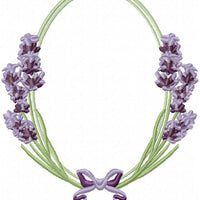 Lavender Oval Frame