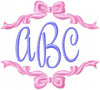 Single and Double Bow Borders - Comes in 4,5,6,7,8 Inch sizes each