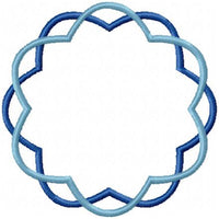 DOUBLE SCALLOP CIRCLE FRAME