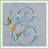 Vintage Daisy Monogram Font - 1.75" Size - Machine Embroidery Design
