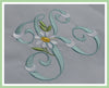 Vintage Daisy Font - 4" - Machine Embroidery Font