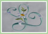 Vintage Daisy Font - 4" - Machine Embroidery Font