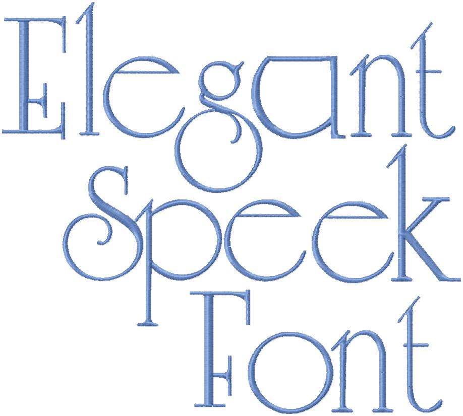 ELEGANT SPEEK FONT