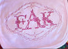 Piping Monogram Set - 5.25" Center with 3" side letters - comes with 13 frames  Machine embroidery Monogram Font