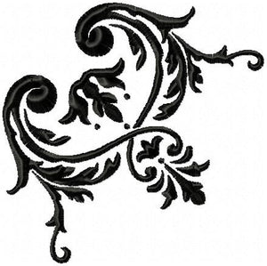 Flourish 2 - machine Embroidery Design - Comes in 4,5,6