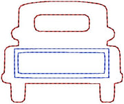 TRUCK EMBROIDERY DESIGN -BOTH OUTLINE AND FILL