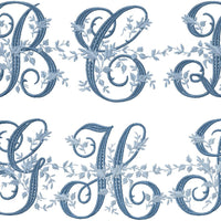 FRENCH FLORAL DOTTED MONOGRAM FONT