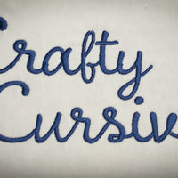 CRAFTY CURSIVE FONT