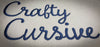 CRAFTY CURSIVE FONT