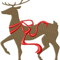 CHRISTMAS REINDEER WITH RIBBON