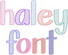 HALEY RUNNING STITCH FONT