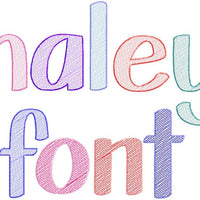 HALEY RUNNING STITCH FONT