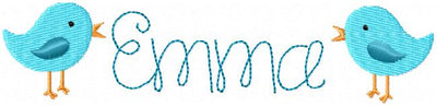 TINY BIRDIE MACHINE EMBROIDERY DESIGN