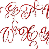 HEARTS MONOGRAM FONT