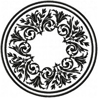 CIRCLE FLOURISH FRAME