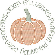 PUMPKIN PIE - FALL LEAVES