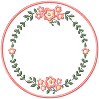 CIRCLE WREATH WITH FLOWERS