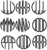 4 LETTER CIRCLE MONOGRAM