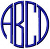 4 LETTER CIRCLE MONOGRAM