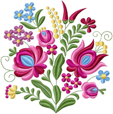 MEXICAN FOLK ART FLORAL DESIGN