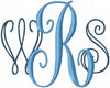 Lilly Monogram Font - Comes in 3 Sizes and 2 types Machine Embroidery Font Active Photos