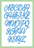 Allesandro Font comes in 1.5 and 2 inch sizes - with numbers and ampersand
